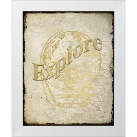 Explore White Modern Wood Framed Art Print by Allen, Kimberly
