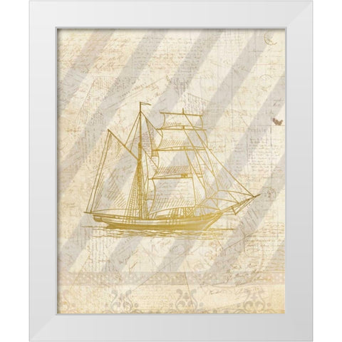 On The Coast  2 White Modern Wood Framed Art Print by Allen, Kimberly