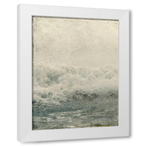 Ocean Waves 1 White Modern Wood Framed Art Print by Allen, Kimberly