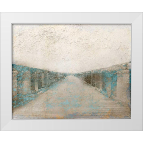 At The Pier White Modern Wood Framed Art Print by Allen, Kimberly