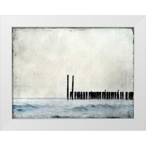 Out To Sea White Modern Wood Framed Art Print by Allen, Kimberly