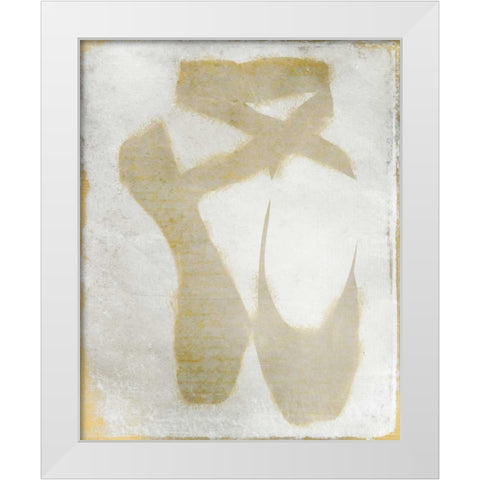 Golden Toes White Modern Wood Framed Art Print by Allen, Kimberly