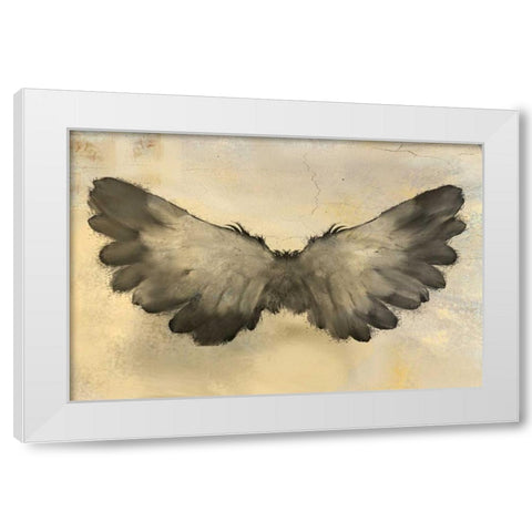 In Flight White Modern Wood Framed Art Print by Allen, Kimberly