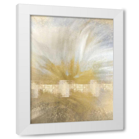 Golden Sunrise White Modern Wood Framed Art Print by Allen, Kimberly