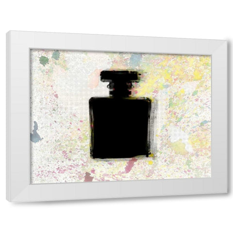 Perfume  Silhouette White Modern Wood Framed Art Print by Allen, Kimberly