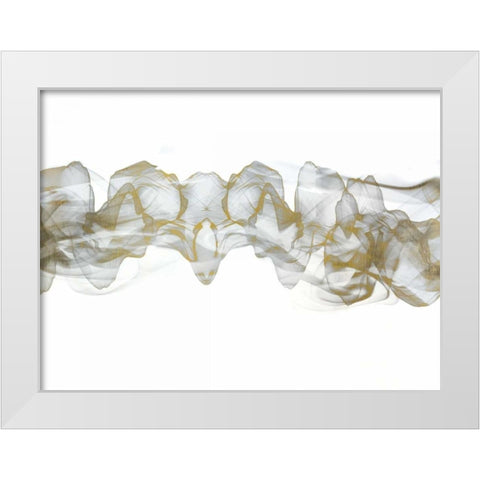 Golden Smoke White Modern Wood Framed Art Print by Allen, Kimberly
