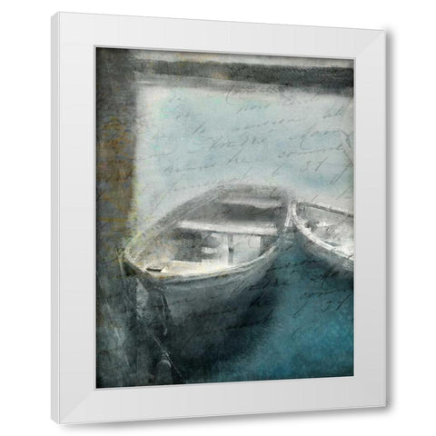 Lake Dusk 2c White Modern Wood Framed Art Print by Allen, Kimberly