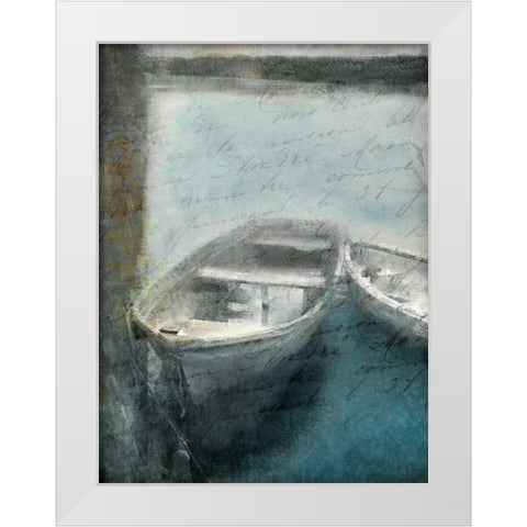 Lake Dusk 2c White Modern Wood Framed Art Print by Allen, Kimberly