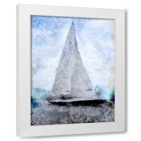 In the Harbor White Modern Wood Framed Art Print by Allen, Kimberly