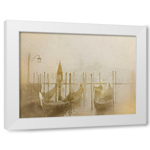 Venice at Dusk White Modern Wood Framed Art Print by Allen, Kimberly