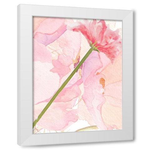 Sympathy Flower White Modern Wood Framed Art Print by Allen, Kimberly
