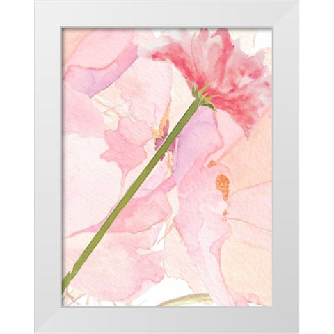 Sympathy Flower White Modern Wood Framed Art Print by Allen, Kimberly