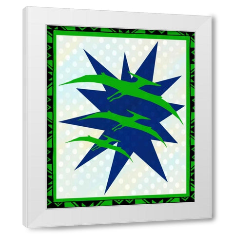 Dinosaur 2 White Modern Wood Framed Art Print by Allen, Kimberly