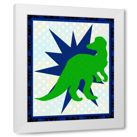 Dinosaur 3 White Modern Wood Framed Art Print by Allen, Kimberly