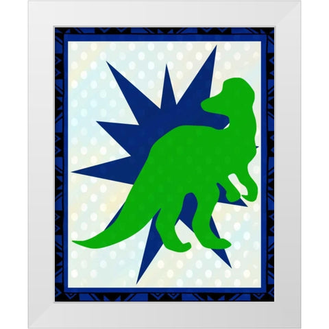 Dinosaur 3 White Modern Wood Framed Art Print by Allen, Kimberly