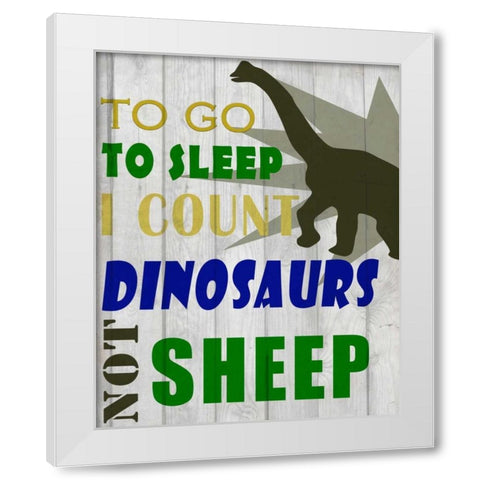 To Go To Sleep White Modern Wood Framed Art Print by Allen, Kimberly
