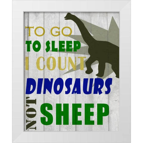 To Go To Sleep White Modern Wood Framed Art Print by Allen, Kimberly