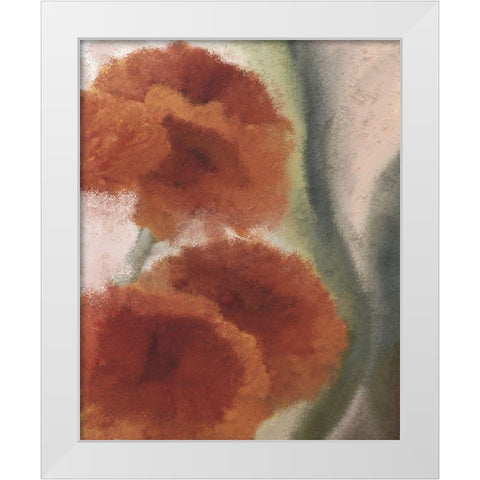 Fall Blooms 2 White Modern Wood Framed Art Print by Kimberly, Allen