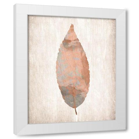 Leaf Print 1 White Modern Wood Framed Art Print by Kimberly, Allen