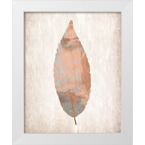 Leaf Print 1 White Modern Wood Framed Art Print by Kimberly, Allen