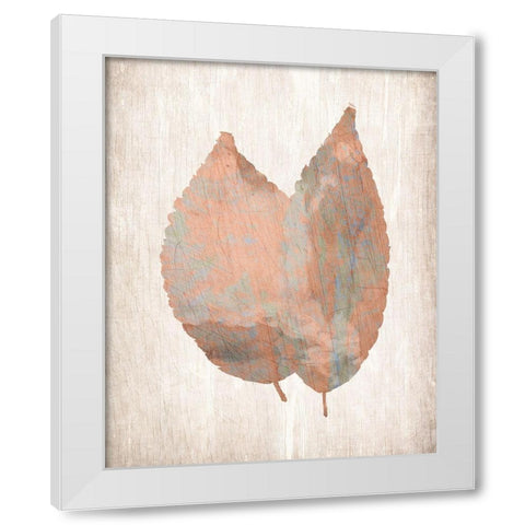 Leaf Print 2 White Modern Wood Framed Art Print by Kimberly, Allen