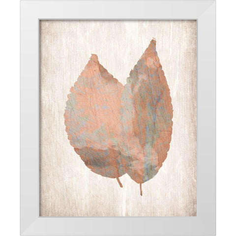 Leaf Print 2 White Modern Wood Framed Art Print by Kimberly, Allen
