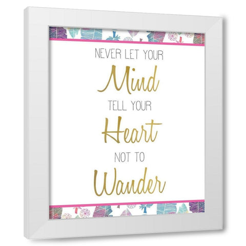 Wild 7 White Modern Wood Framed Art Print by Kimberly, Allen