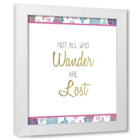 Wild 8 White Modern Wood Framed Art Print by Kimberly, Allen