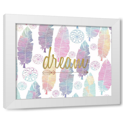 Wild White Modern Wood Framed Art Print by Kimberly, Allen