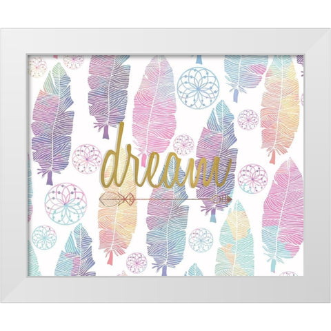 Wild White Modern Wood Framed Art Print by Kimberly, Allen