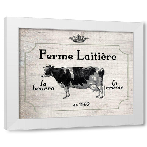 la Creme White Modern Wood Framed Art Print by Kimberly, Allen