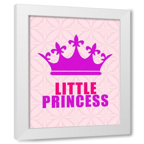Princess White Modern Wood Framed Art Print by Allen, Kimberly