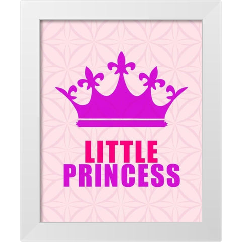 Princess White Modern Wood Framed Art Print by Allen, Kimberly