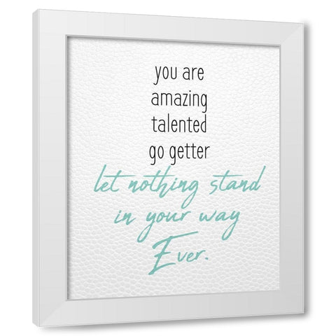 Let Nothing White Modern Wood Framed Art Print by Kimberly, Allen