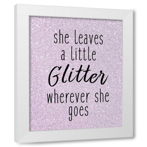 Glittler Wherever White Modern Wood Framed Art Print by Allen, Kimberly
