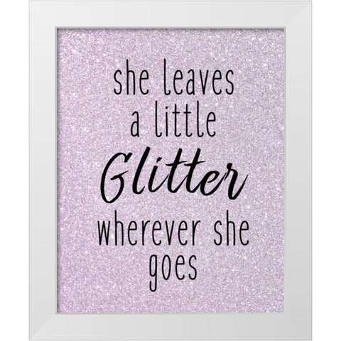 Glittler Wherever White Modern Wood Framed Art Print by Allen, Kimberly