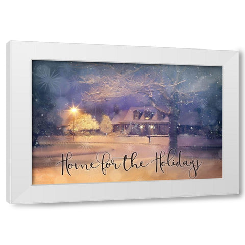 Home for the Holidays White Modern Wood Framed Art Print by Kimberly, Allen