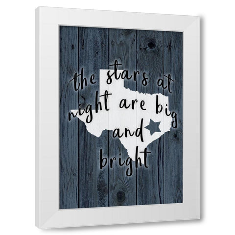 The Stars at Night White Modern Wood Framed Art Print by Kimberly, Allen