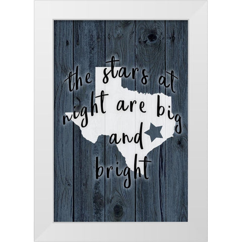 The Stars at Night White Modern Wood Framed Art Print by Kimberly, Allen