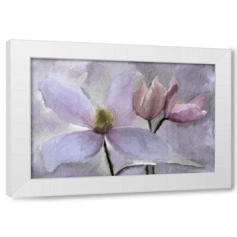 Violet Paris v2 White Modern Wood Framed Art Print by Kimberly, Allen