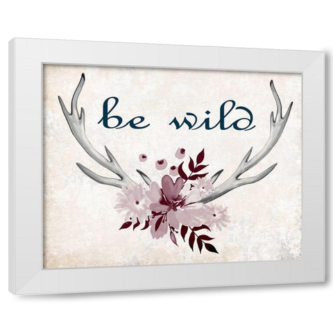 Wild White Modern Wood Framed Art Print by Kimberly, Allen