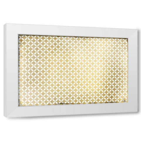 Gold Geo White Modern Wood Framed Art Print by Kimberly, Allen
