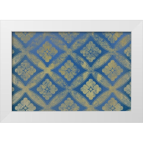 Blue Dream White Modern Wood Framed Art Print by Kimberly, Allen