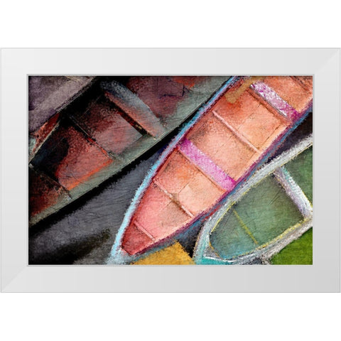 Boating Bright White Modern Wood Framed Art Print by Kimberly, Allen