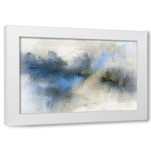 Modern Blue White Modern Wood Framed Art Print by Allen, Kimberly