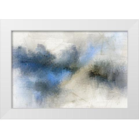 Modern Blue White Modern Wood Framed Art Print by Allen, Kimberly