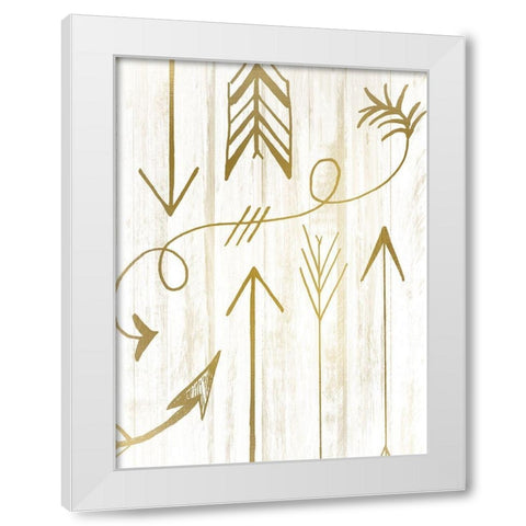 Arrow Way 2 White Modern Wood Framed Art Print by Kimberly, Allen