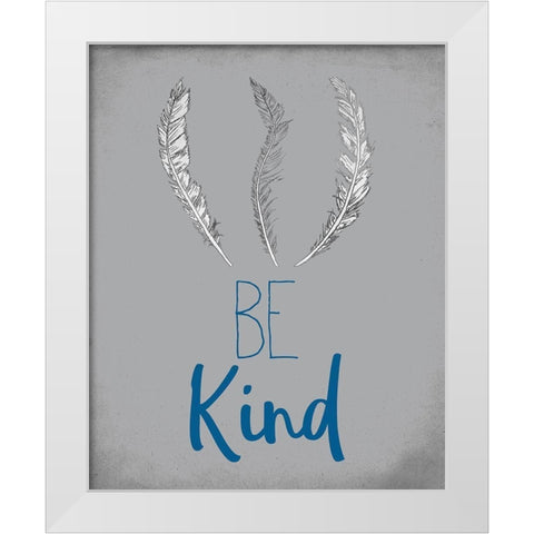 BE  boy White Modern Wood Framed Art Print by Kimberly, Allen