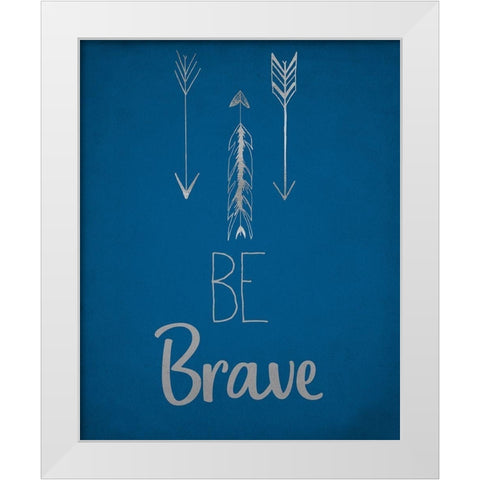 BE 2 boy White Modern Wood Framed Art Print by Kimberly, Allen