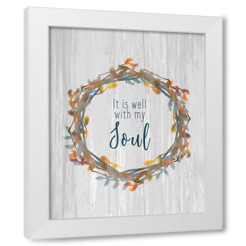 It is Well White Modern Wood Framed Art Print by Kimberly, Allen